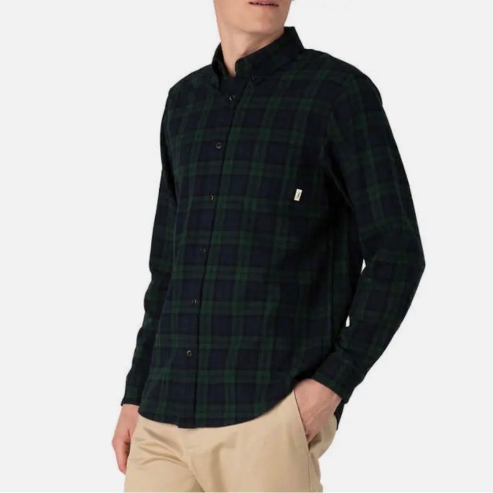 Tilly | Blackwatch Tartan Flannel Buttondown Shirt